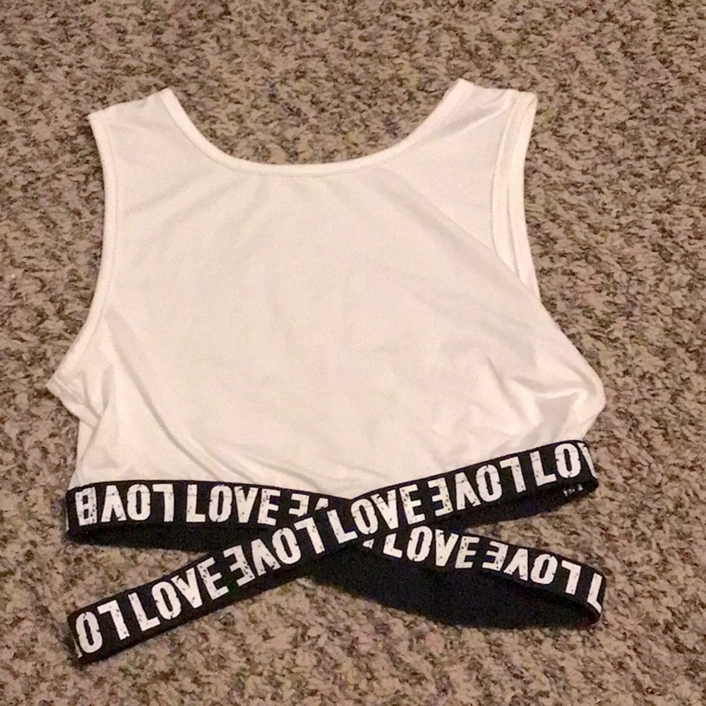 SHEIN white cropped top